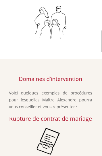 Site pour un avocat fictif